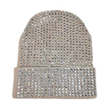 Studded Solid Knit Beanie Hat - Madeline Love - Flyclothing LLC