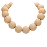 Wood Ball Necklace - Madeline Love - Flyclothing LLC