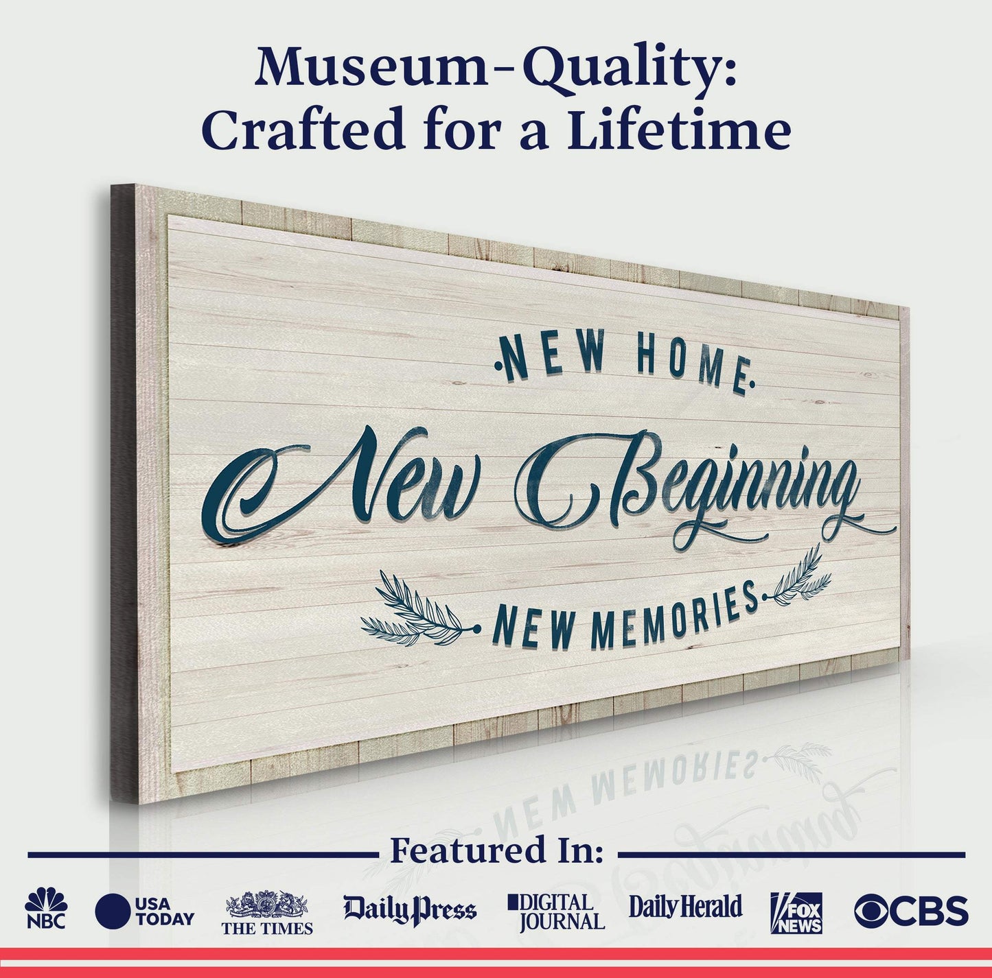 New Home, New Beginning Sign III - Tailored Canvases - Flyclothing LLC