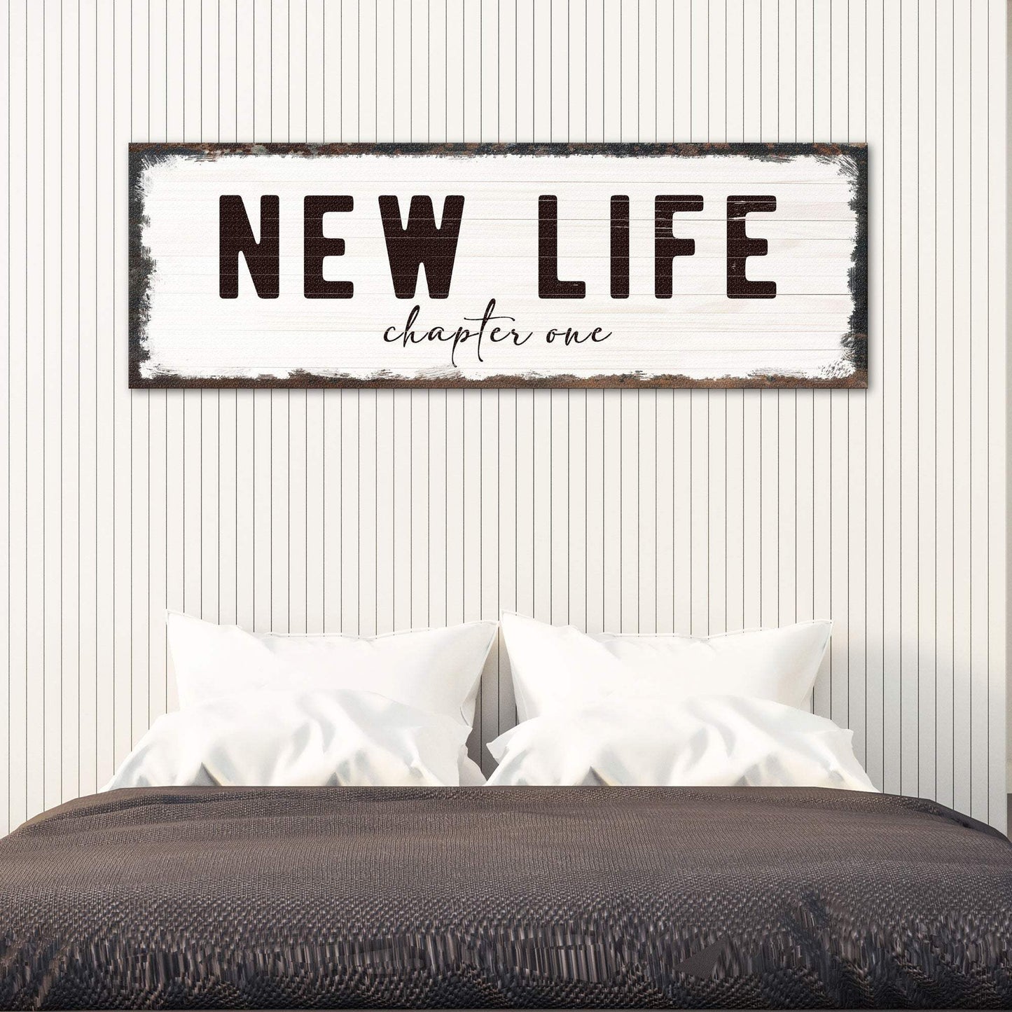 New Life Chapter One Sign - Tailored Canvases - Flyclothing LLC