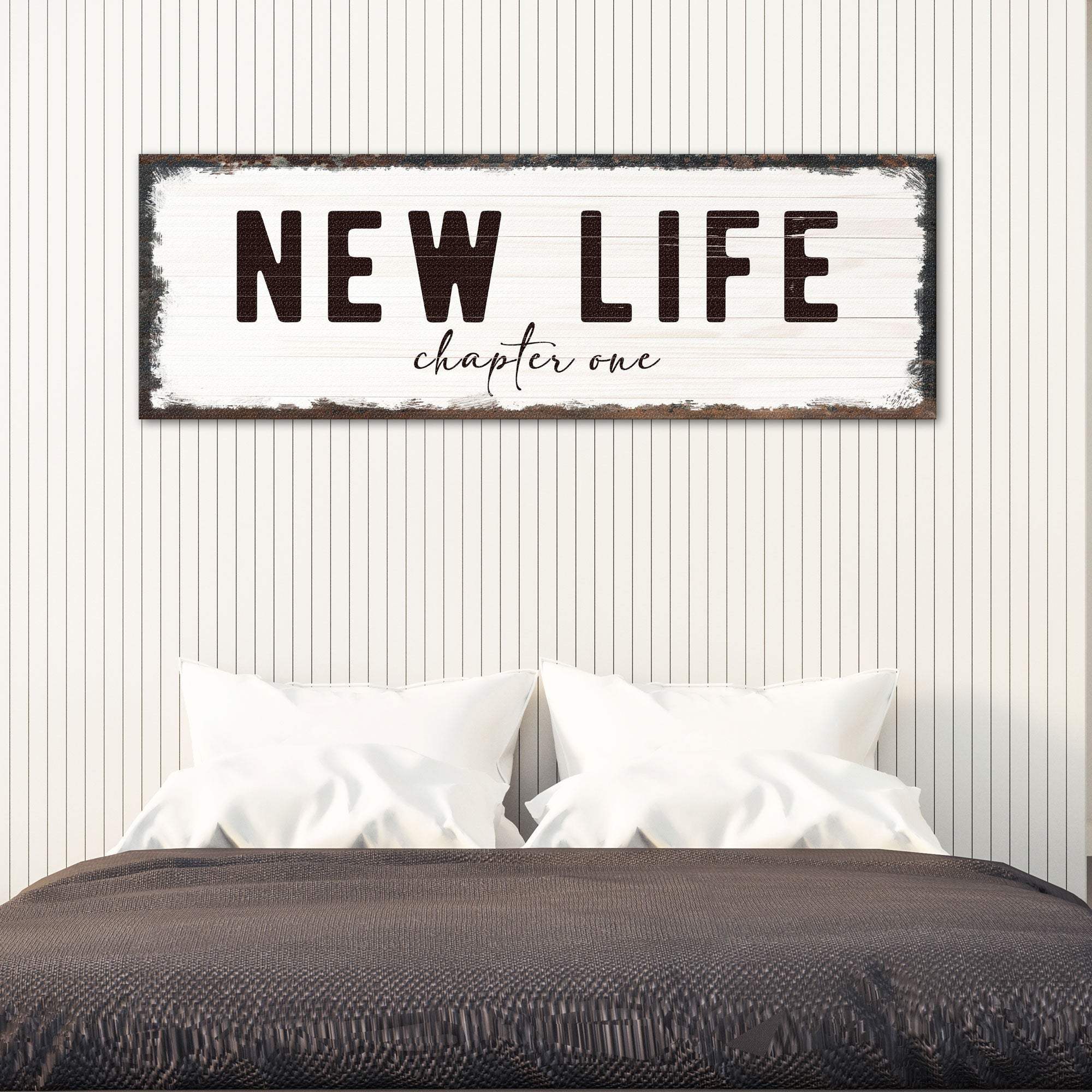New Life Chapter One Sign - Tailored Canvases - Flyclothing LLC