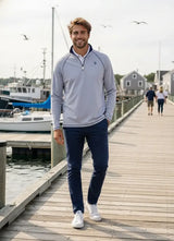 New Harbor Quarter Zip Effortless Comfort - White Water Life - Flyclothing LLC