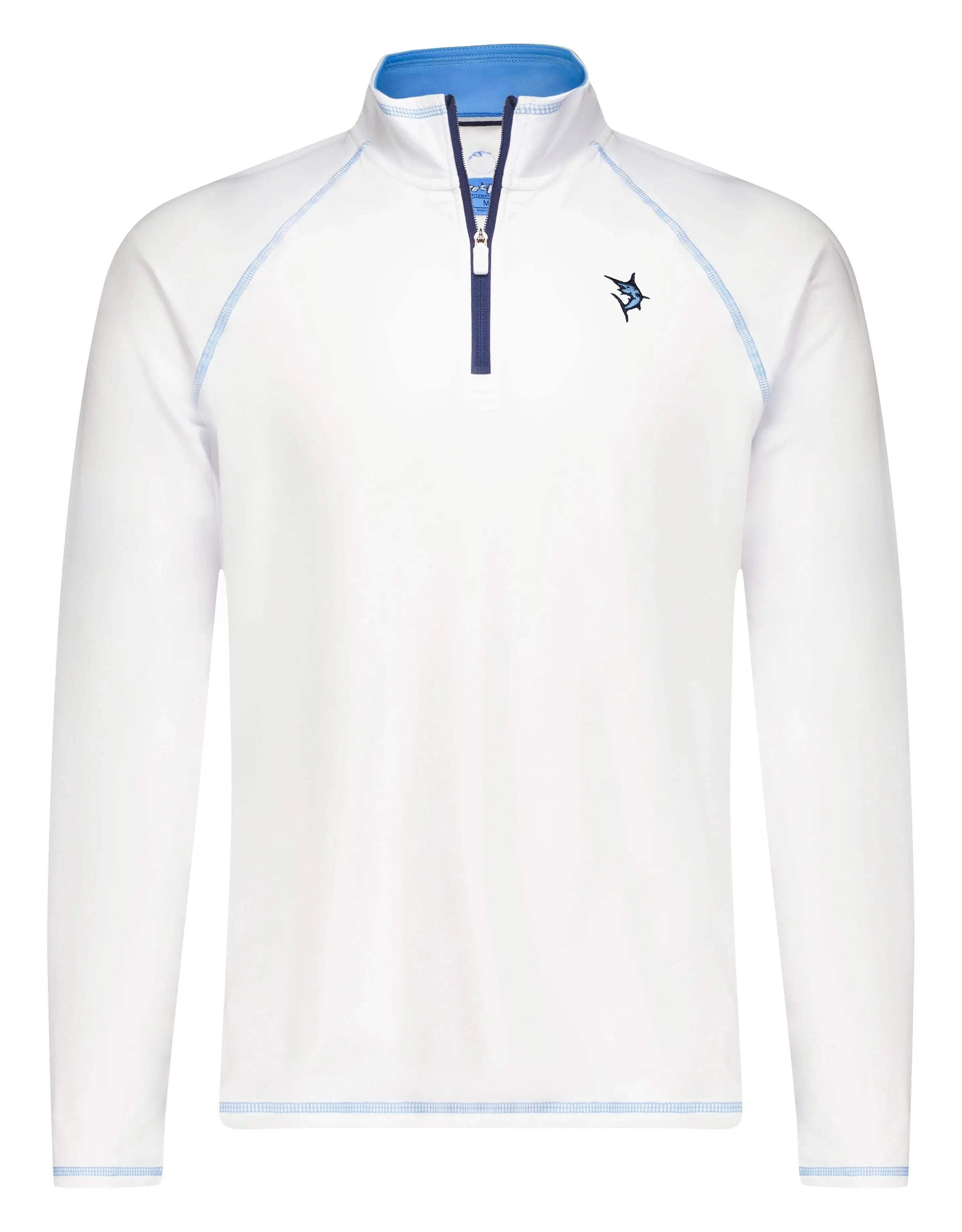 New Harbor Quarter Zip Effortless Comfort - White Water Life - Flyclothing LLC
