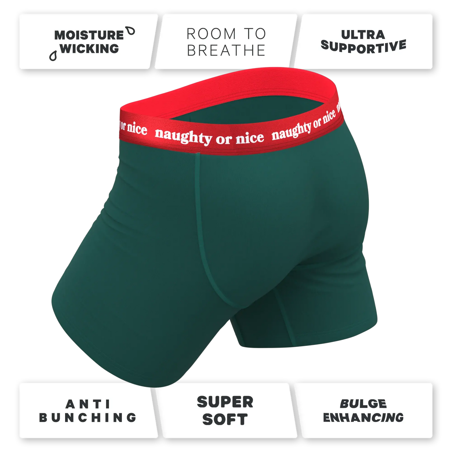 The Nice List | Flirty Waistband Ball Hammock® Pouch Underwear With Fly - Shinesty - Flyclothing LLC