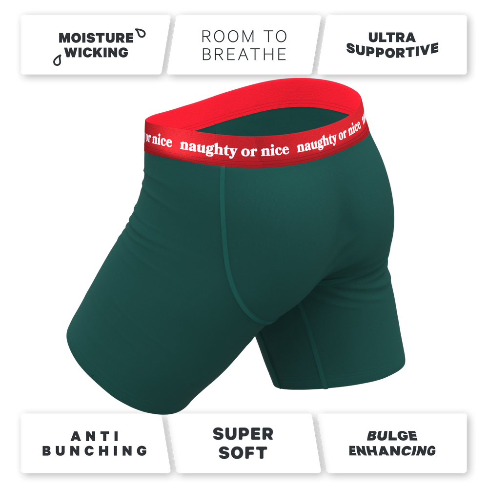 The Nice List | Flirty Waistband Long Leg Ball Hammock® Pouch Underwear With Fly - Shinesty - Flyclothing LLC