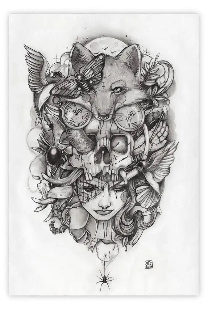 Black Market Art Company Night Terror Print - Black Market Art Company - Flyclothing LLC