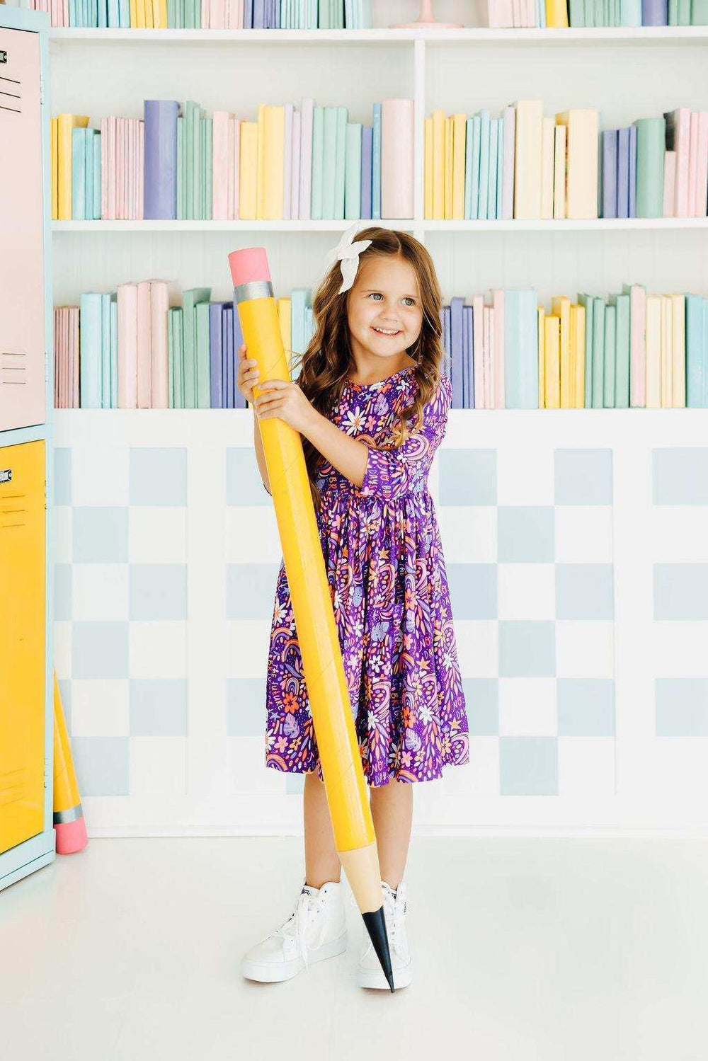 No Bad Days 3/4 Sleeve Pocket Twirl Dress - Mila & Rose ® - Flyclothing LLC