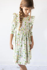 No Bunny Like You 3/4 Sleeve Ruffle Twirl Dress - Mila & Rose ® - Flyclothing LLC