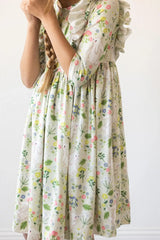 No Bunny Like You 3/4 Sleeve Ruffle Twirl Dress - Mila & Rose ® - Flyclothing LLC