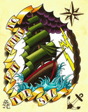Black Market Art Company No Friend But the Sea Print