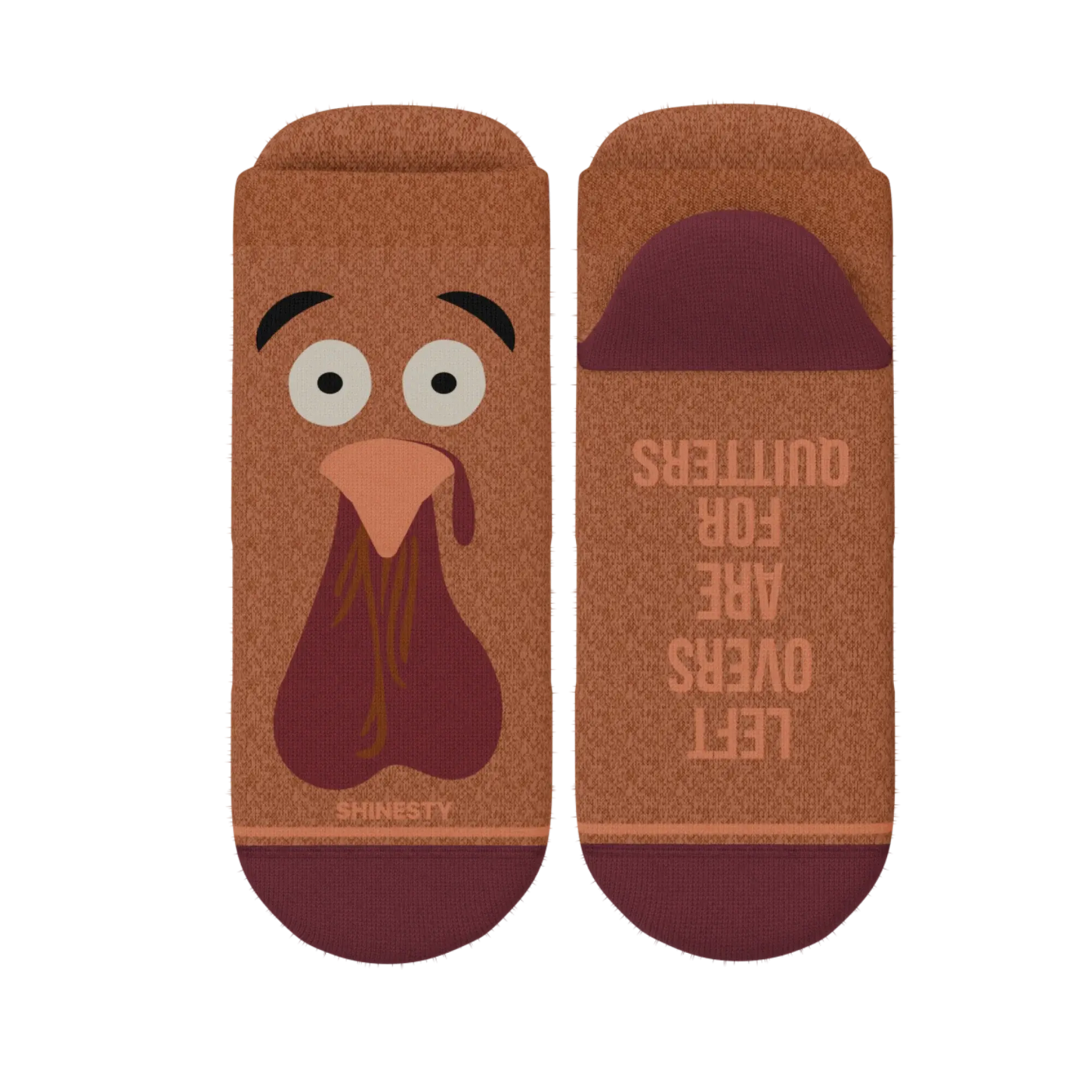 The No Leftovers | Thanksgiving Turkey Heel Hammock™ Ankle Socks - Shinesty - Flyclothing LLC