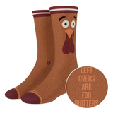 The No Leftovers | Thanksgiving Turkey Heel Hammock™ Crew Socks - Shinesty - Flyclothing LLC