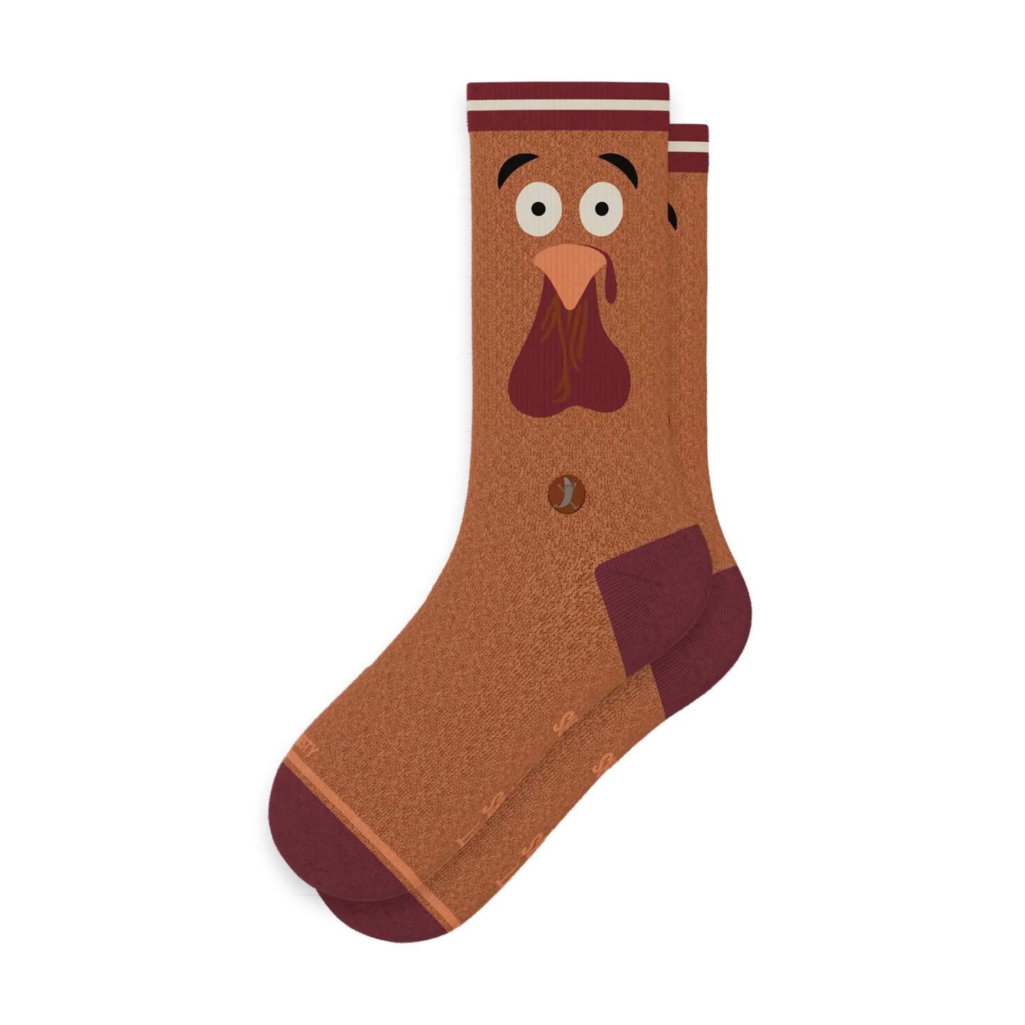 The No Leftovers | Thanksgiving Turkey Heel Hammock™ Crew Socks - Shinesty - Flyclothing LLC