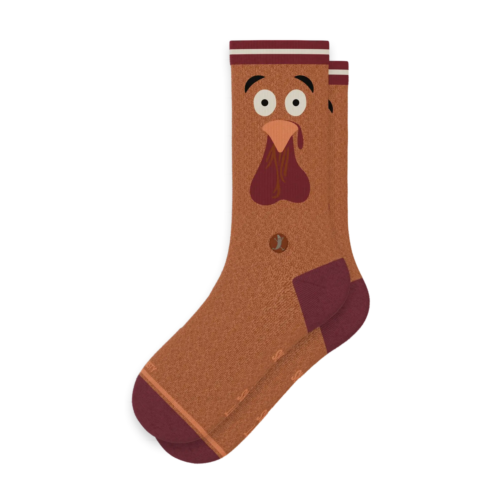 The No Leftovers | Thanksgiving Turkey Heel Hammock™ Crew Socks - Shinesty - Flyclothing LLC