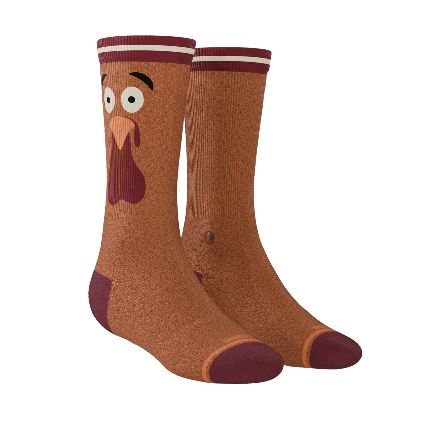 The No Leftovers | Thanksgiving Turkey Heel Hammock™ Crew Socks - Shinesty - Flyclothing LLC
