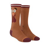 The No Leftovers | Thanksgiving Turkey Heel Hammock™ Crew Socks - Shinesty - Flyclothing LLC