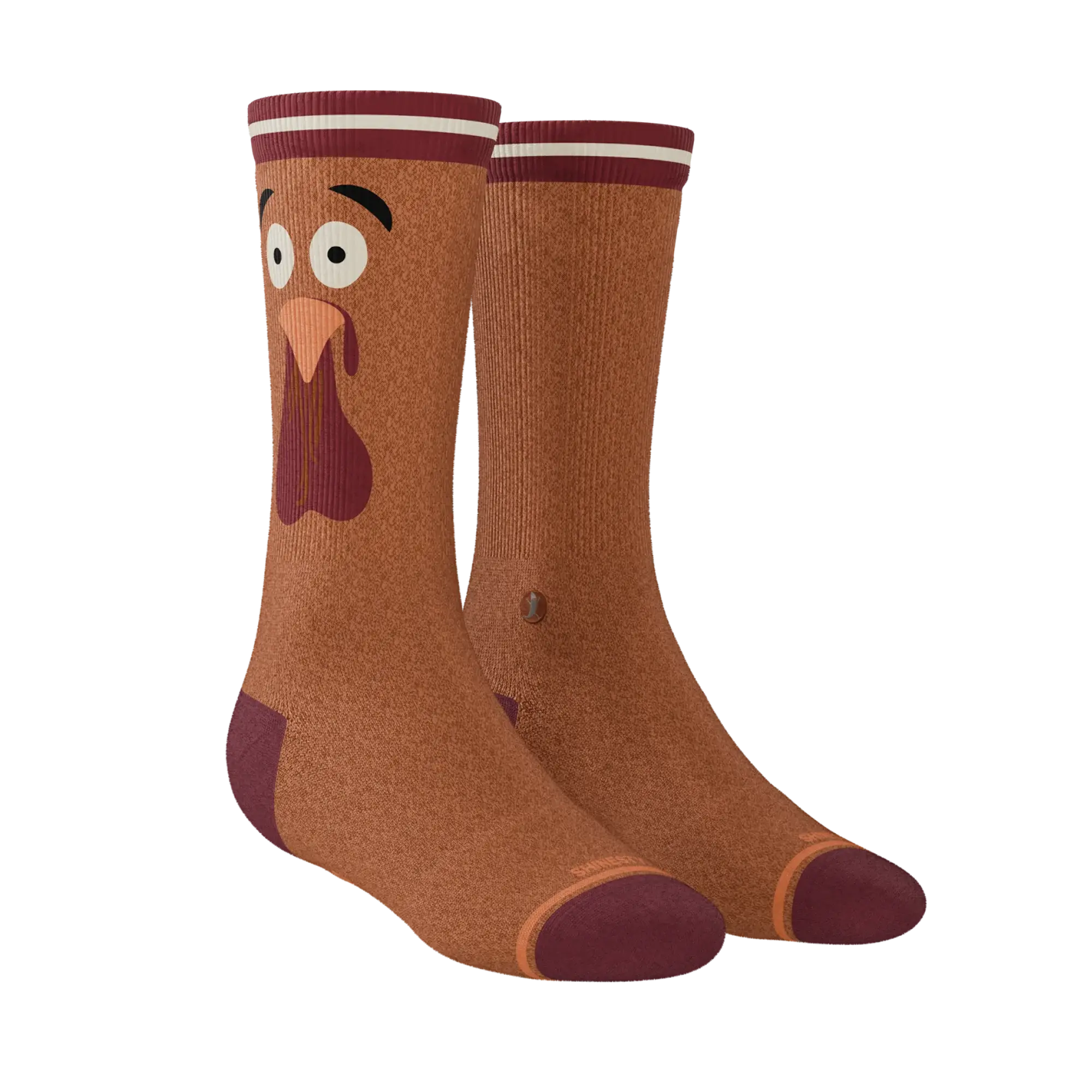 The No Leftovers | Thanksgiving Turkey Heel Hammock™ Crew Socks - Shinesty - Flyclothing LLC