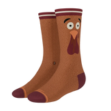 The No Leftovers | Thanksgiving Turkey Heel Hammock™ Crew Socks - Shinesty - Flyclothing LLC