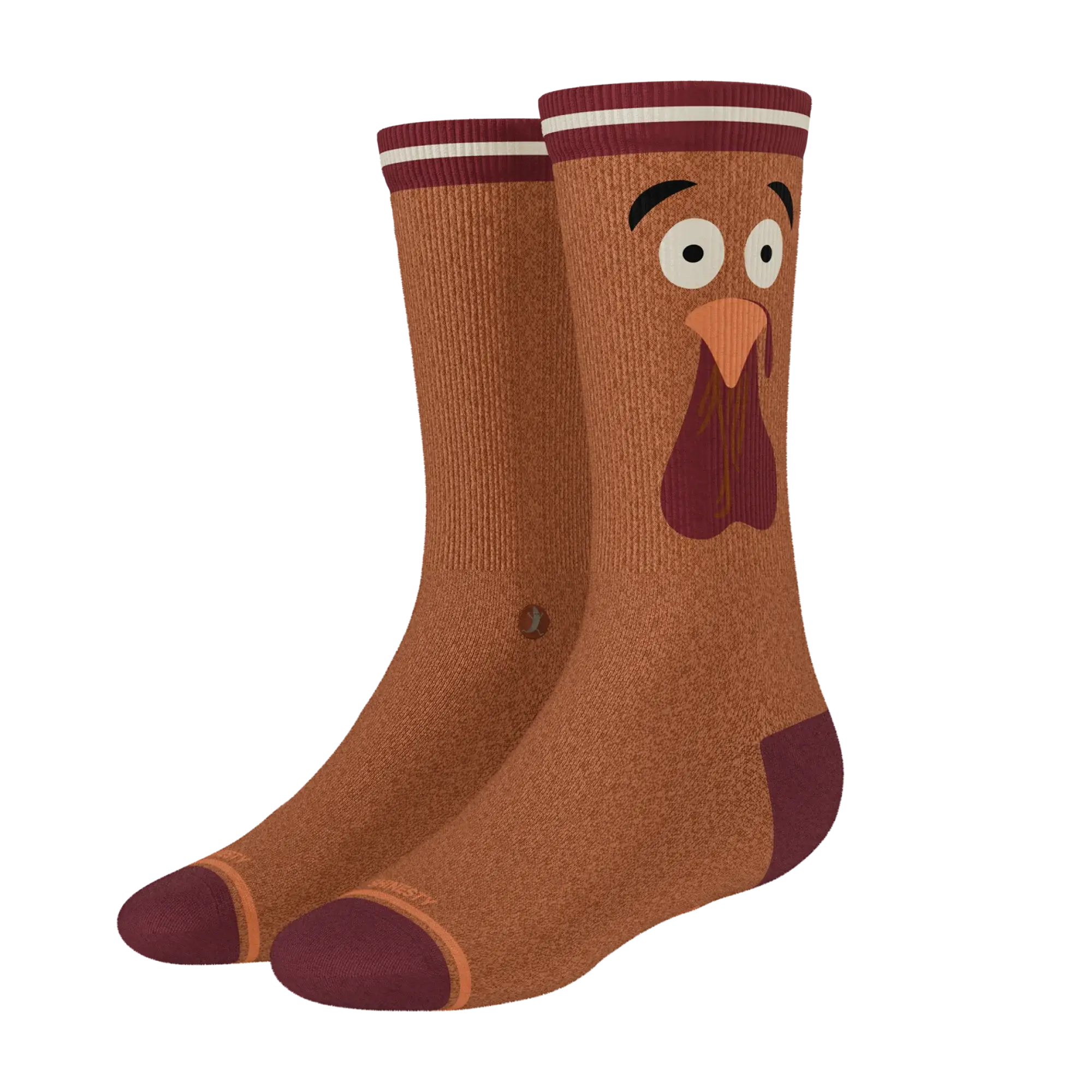 The No Leftovers | Thanksgiving Turkey Heel Hammock™ Crew Socks - Shinesty - Flyclothing LLC