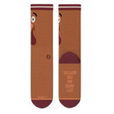 The No Leftovers | Thanksgiving Turkey Heel Hammock™ Crew Socks - Shinesty - Flyclothing LLC