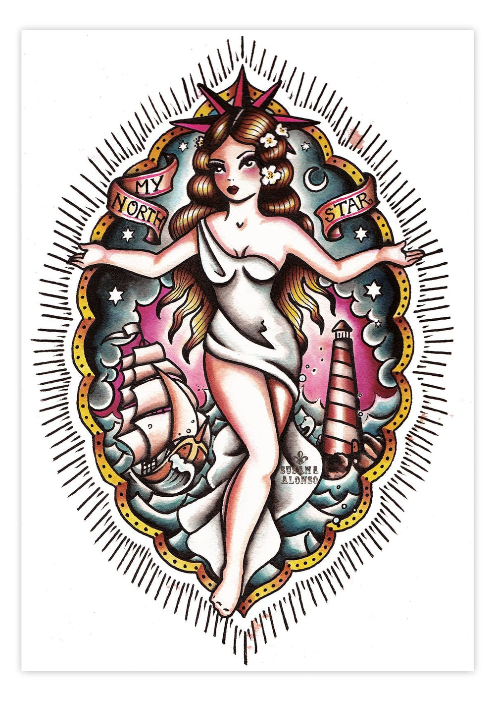 Black Market Art Company North Star Print