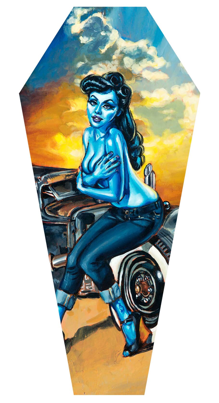 Black Market Art Company Notorious & Stretched Coffin Canvas Print