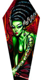 Black Market Art Company Novia del Monstro & Stretched Canvas Coffin Print