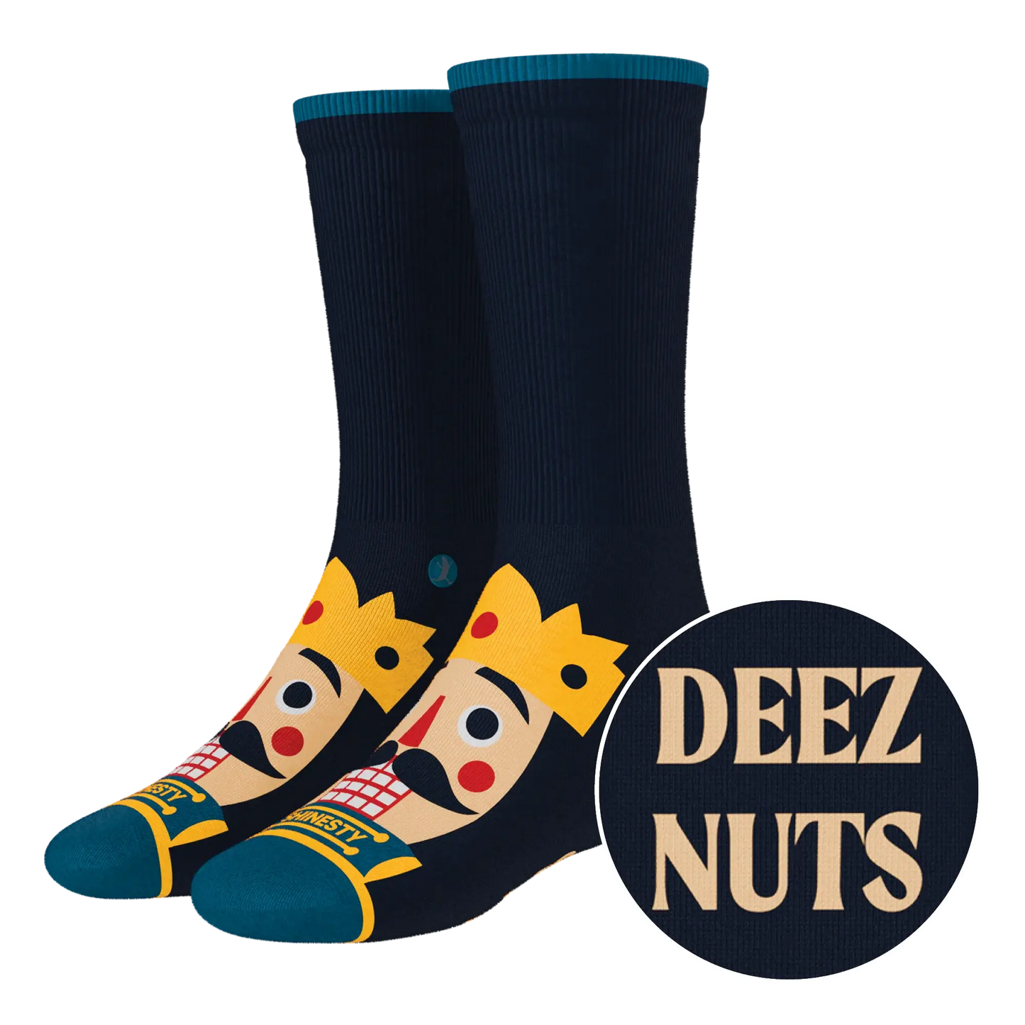 The Nut King | Nutcracker Heel Hammock™ Crew Socks - Shinesty - Flyclothing LLC
