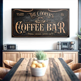 Personalized Coffee Bar Sign V - Tailored Canvases - Flyclothing LLC