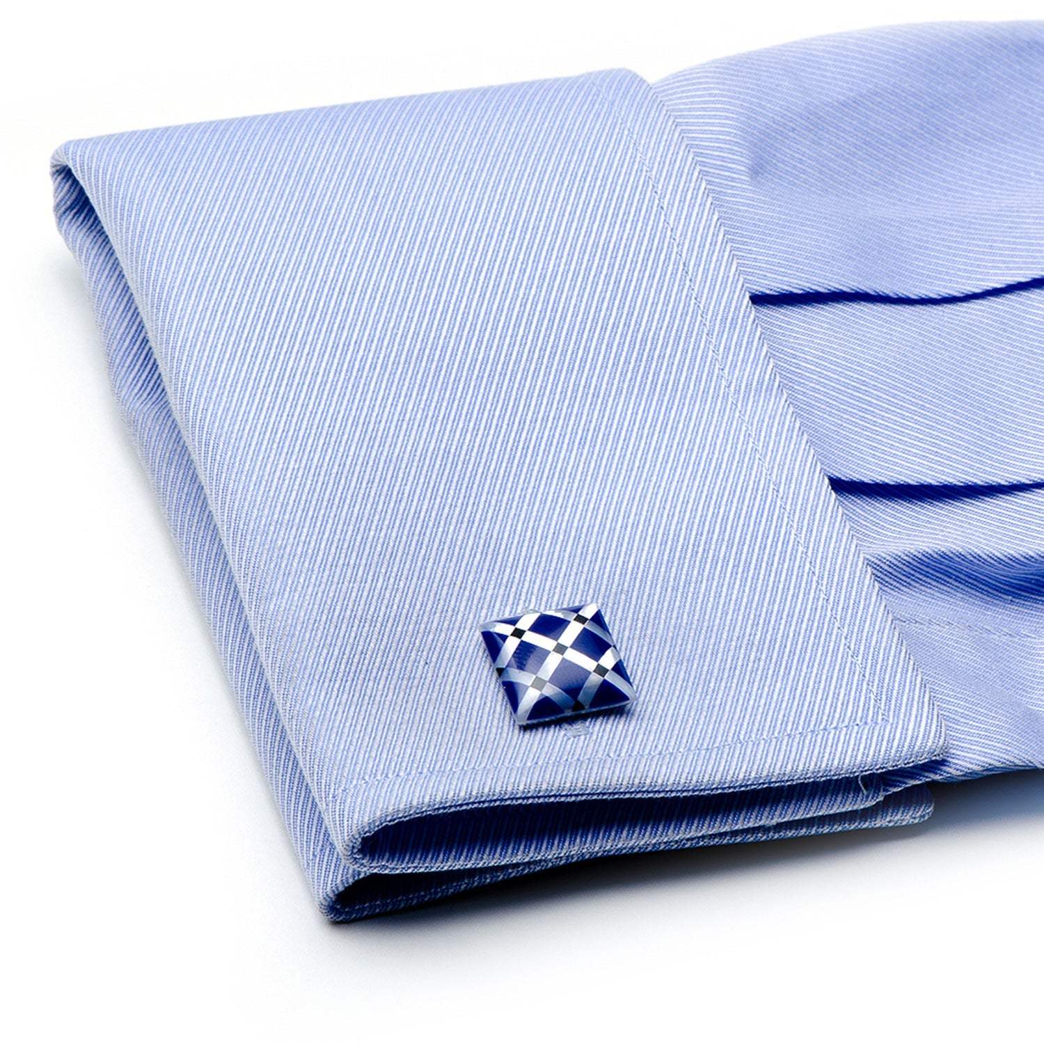 Mother of Pearl Diamond 5-Stud Set - Cufflinks.com - Flyclothing LLC