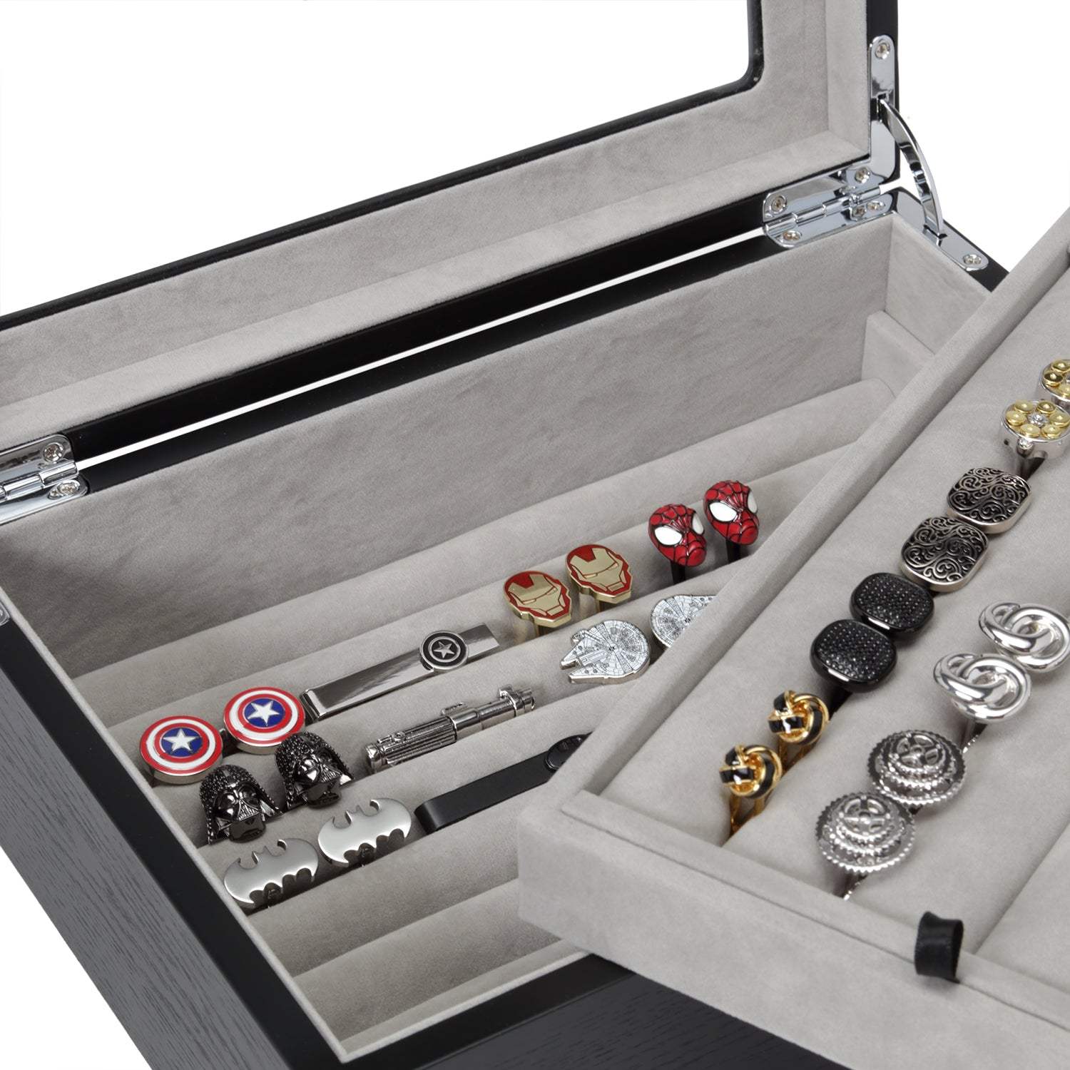 Onyx Cufflinks Collector's Case - 72 pairs - Cufflinks.com - Flyclothing LLC