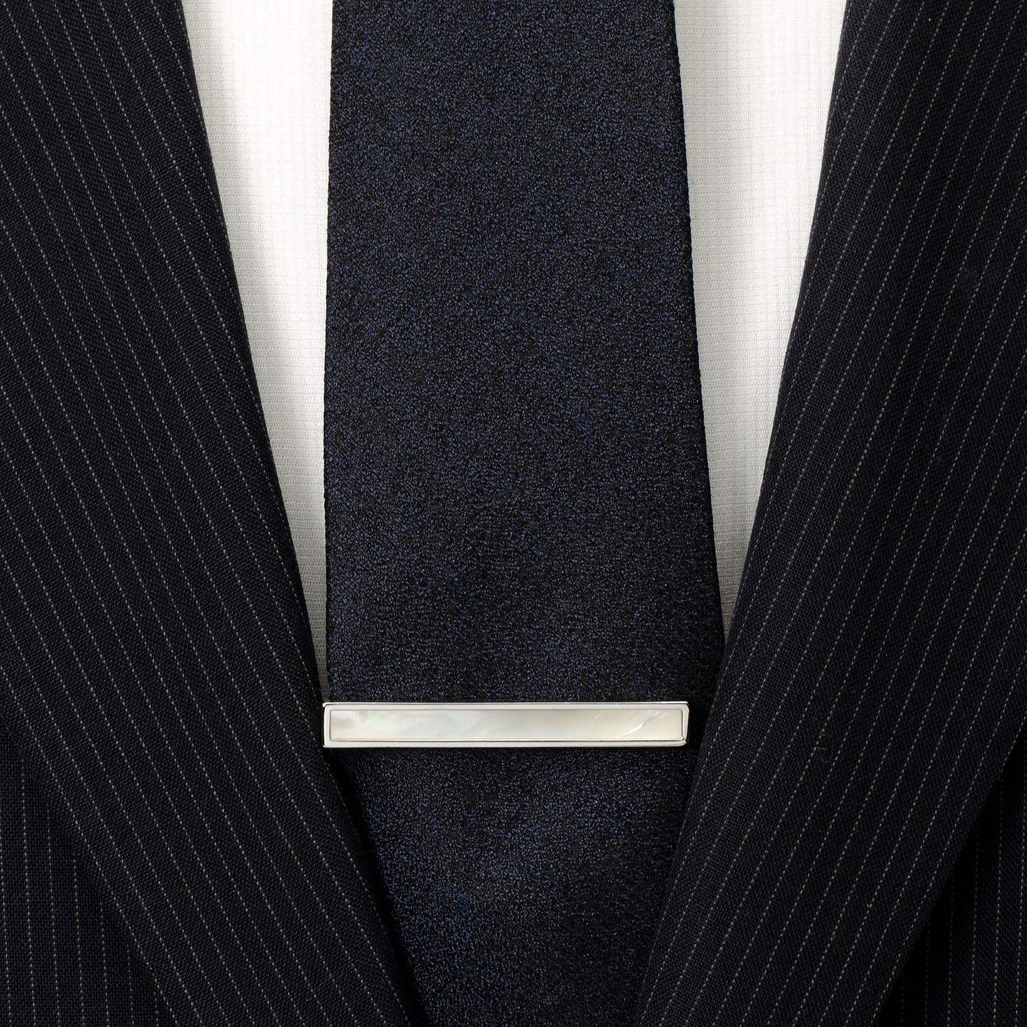 Mother of Pearl Inlaid Tie Clip - Cufflinks.com - Flyclothing LLC
