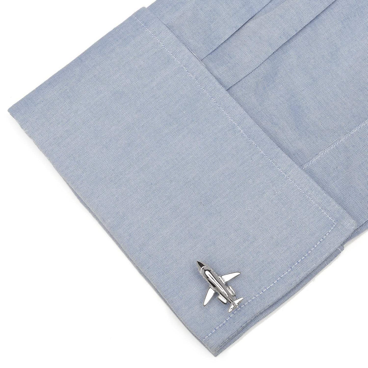 Sterling Private Jet Cufflinks - Cufflinks.com - Flyclothing LLC