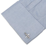 Sterling Private Jet Cufflinks - Cufflinks.com - Flyclothing LLC