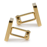 Gold Stainless Engravable Square Cufflinks - Cufflinks.com - Flyclothing LLC