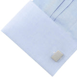 Stainless Steel Rectangle Infinity Engravable Cufflinks - Cufflinks.com - Flyclothing LLC