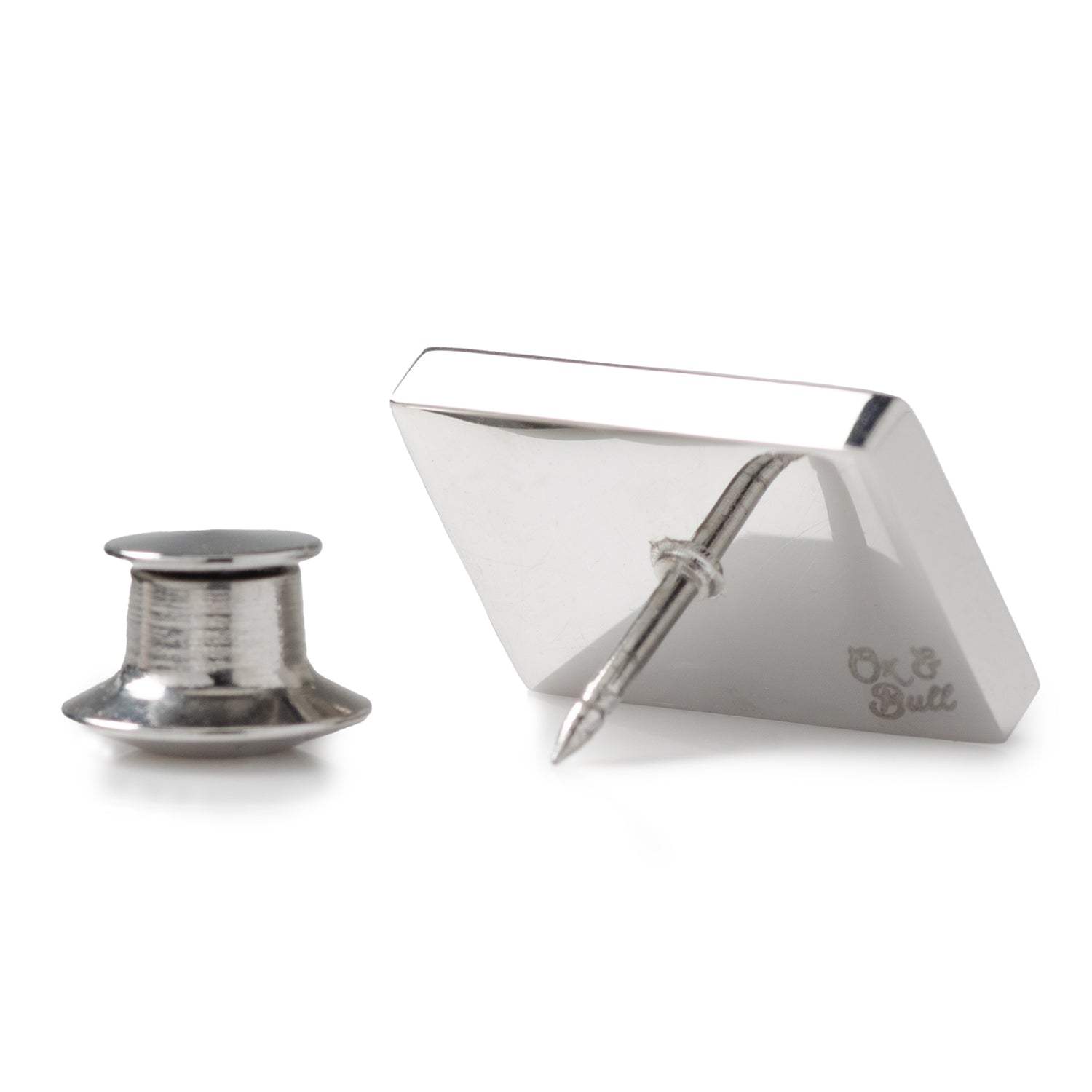 Stainless Steel Engravable Lapel Pin - Cufflinks.com - Flyclothing LLC