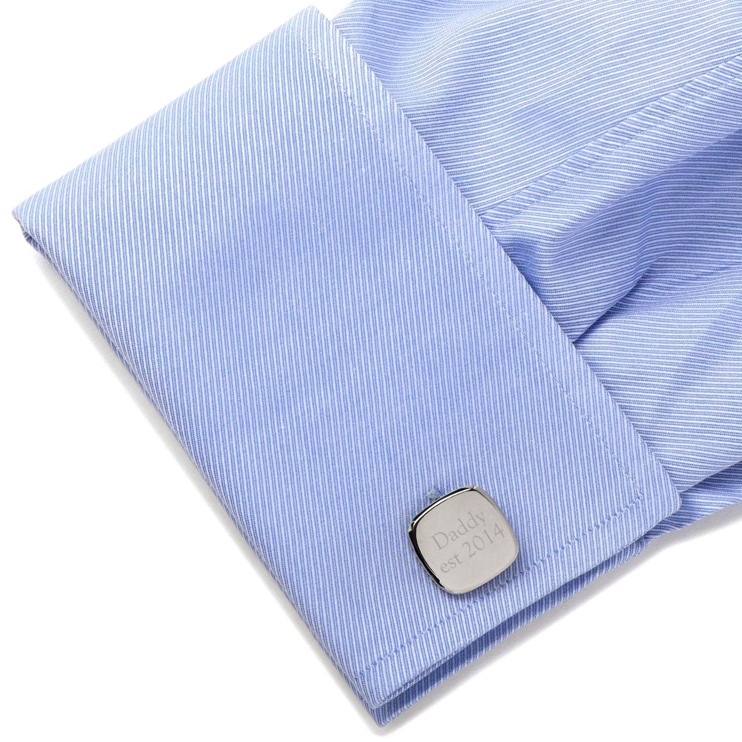 Daddy Established Engravable Cufflinks - Cufflinks.com - Flyclothing LLC