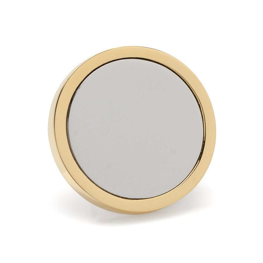 Two Toned Stainless Steel Round Infinity Engravable Lapel Pin - Cufflinks.com - Flyclothing LLC