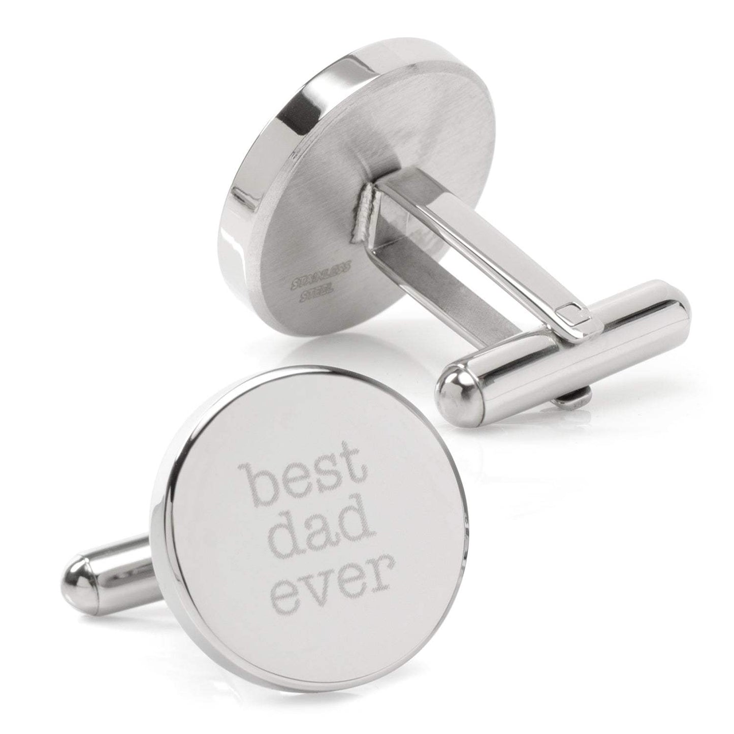 Best Dad Ever Engravable Cufflinks - Cufflinks.com - Flyclothing LLC