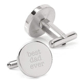 Best Dad Ever Engravable Cufflinks - Cufflinks.com - Flyclothing LLC