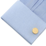 Custom Clock Engravable Gold Cufflinks - Cufflinks.com - Flyclothing LLC