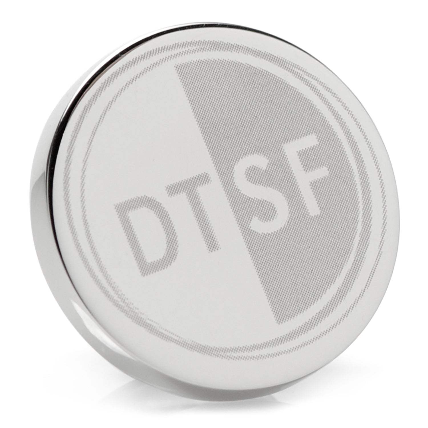 Stainless Steel Engravable Round Infinity Lapel Pin - Cufflinks.com - Flyclothing LLC