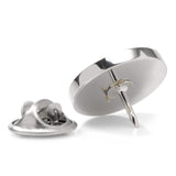 Stainless Steel Engravable Round Infinity Lapel Pin - Cufflinks.com - Flyclothing LLC