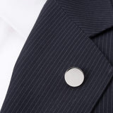 Stainless Steel Engravable Round Infinity Lapel Pin - Cufflinks.com - Flyclothing LLC