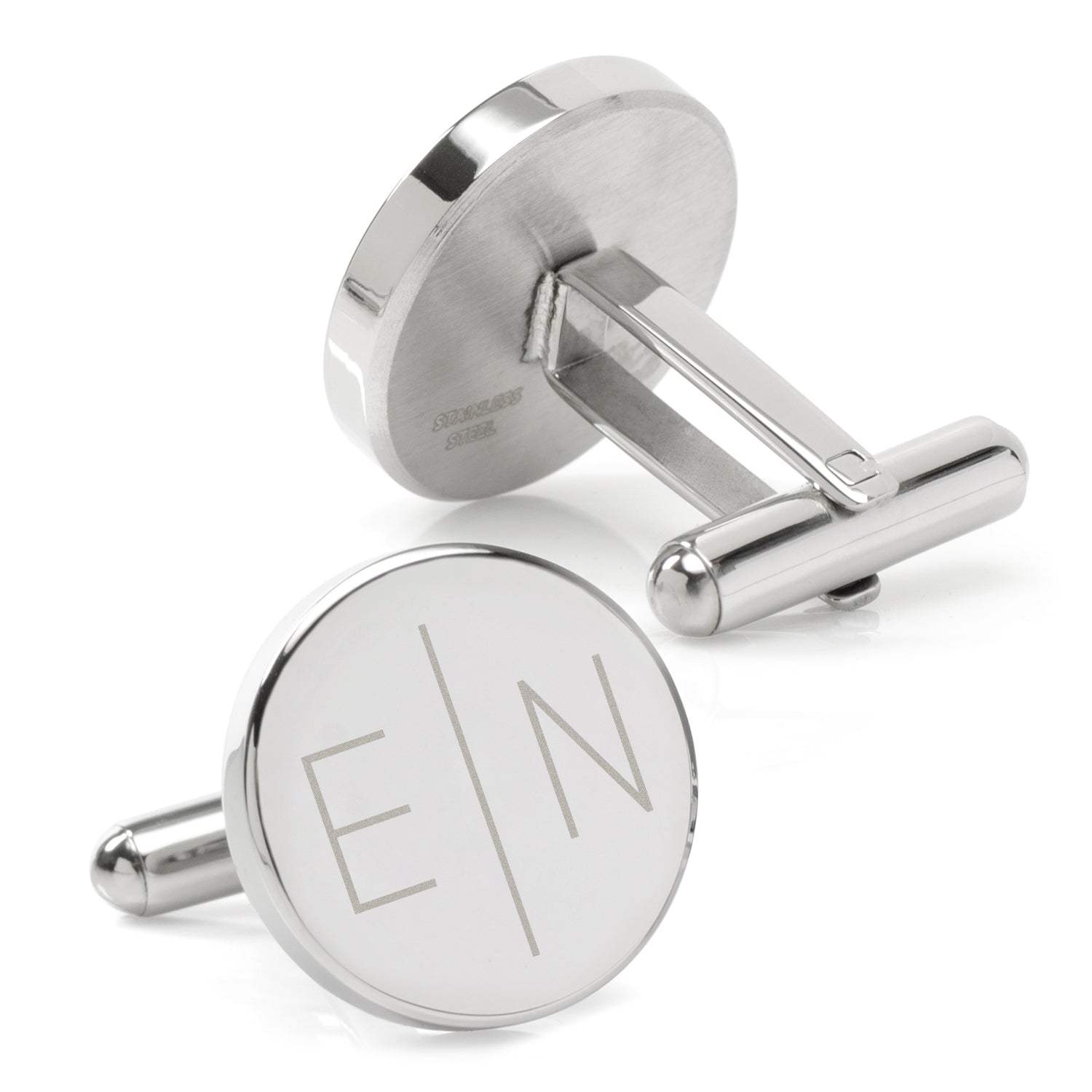 Divided Modern Monogram Engravable Cufflinks - Cufflinks.com - Flyclothing LLC