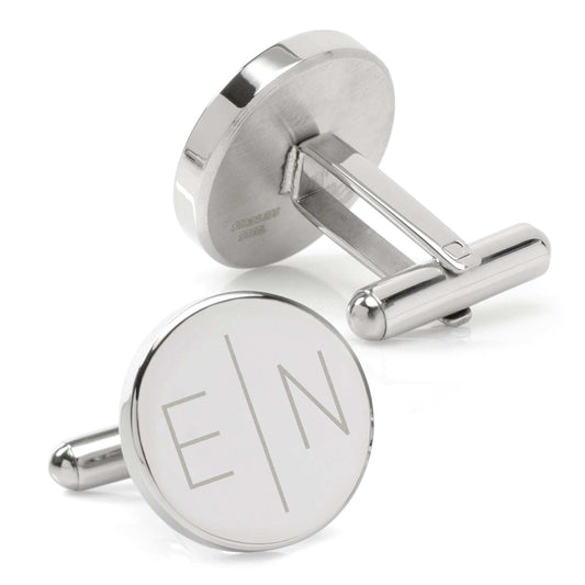 Divided Modern Monogram Engravable Cufflinks - Cufflinks.com - Flyclothing LLC