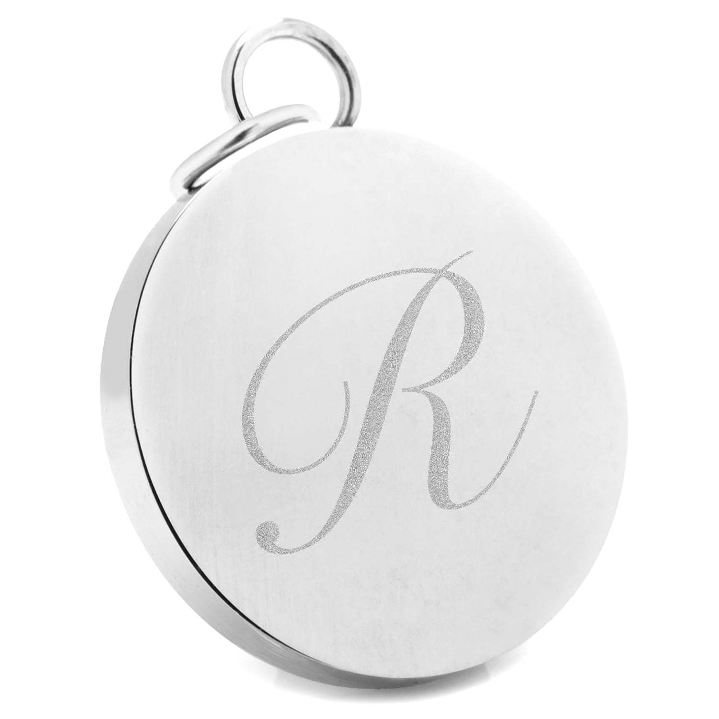 Stainless Steel Engravable Round Infinity Pendant - Cufflinks.com - Flyclothing LLC