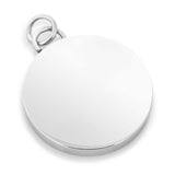 Stainless Steel Engravable Round Infinity Pendant - Cufflinks.com - Flyclothing LLC