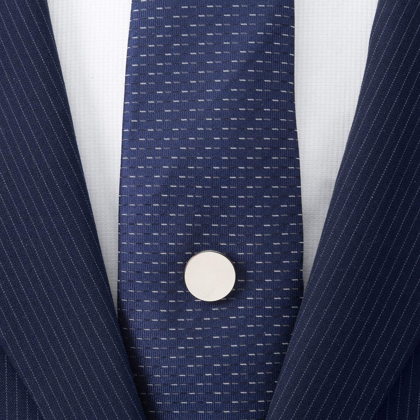 Stainless Steel Engravable Round Infinity Tie Tac - Cufflinks.com - Flyclothing LLC